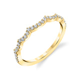 Scallop Diamond Wedding Band - Elliette