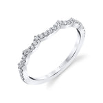 Scallop Diamond Wedding Band - Elliette