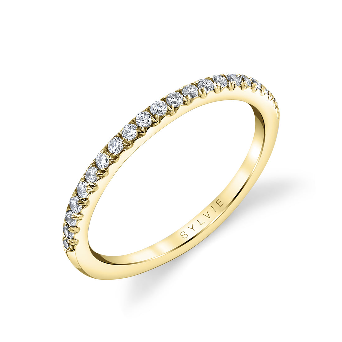 Pave Diamond Wedding Band