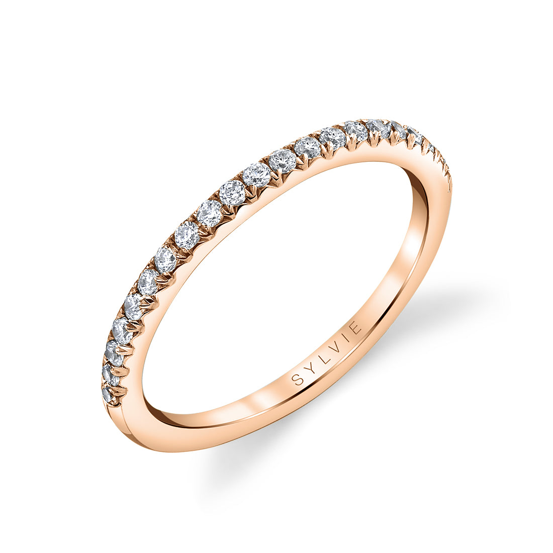 Pave Diamond Wedding Band