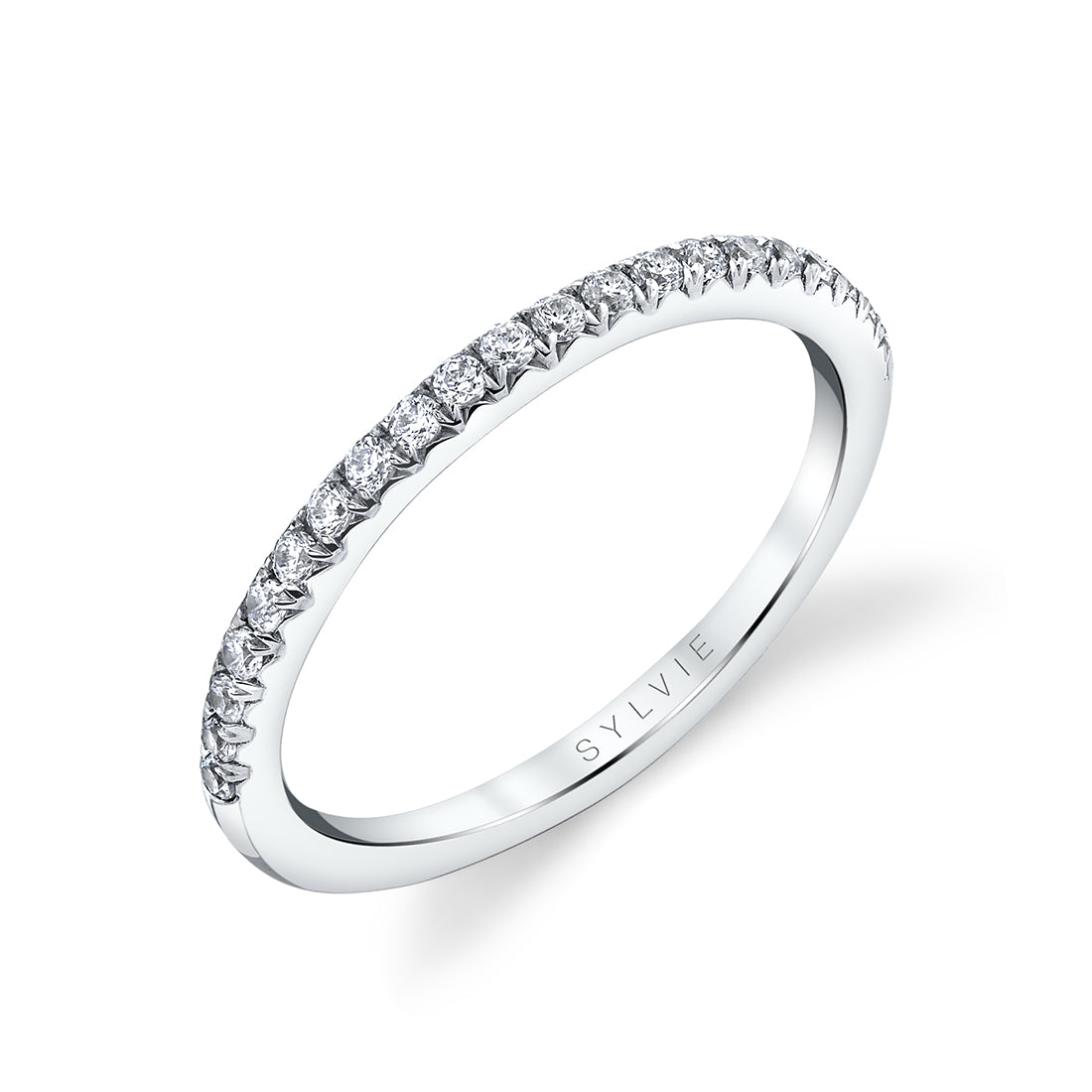 Pave Diamond Wedding Band