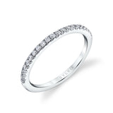 Pave Diamond Wedding Band