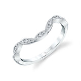 Curved Vintage Inspired Wedding Band