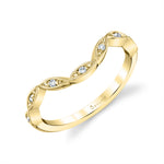 Curved Vintage Inspired Wedding Band