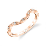 Curved Vintage Inspired Wedding Band