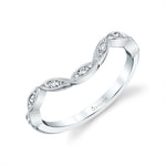 Curved Vintage Inspired Wedding Band