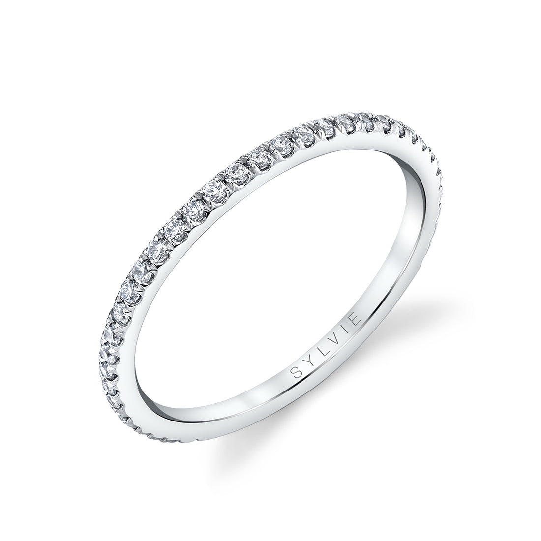 Thin Diamond Wedding Band