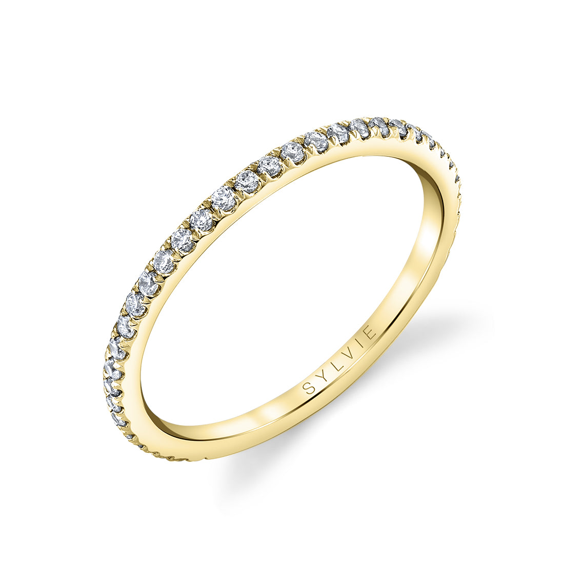 Thin Diamond Wedding Band