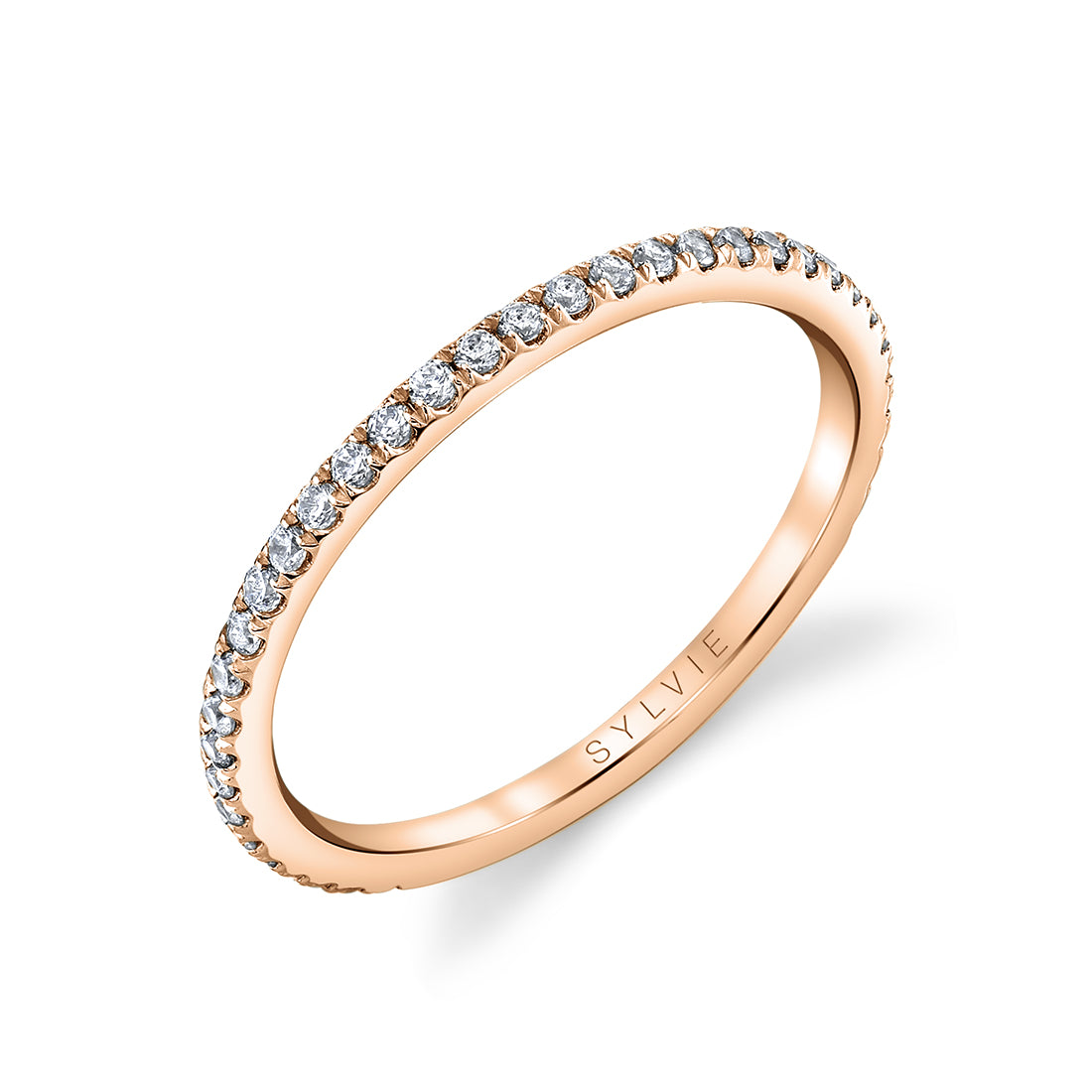 Thin Diamond Wedding Band