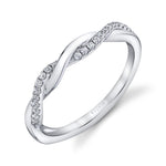 Diamond Spiral Wedding Ring - Evangeline