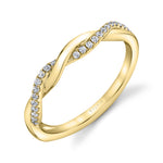 Diamond Spiral Wedding Ring - Evangeline