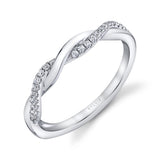 Diamond Spiral Wedding Ring - Evangeline
