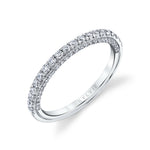 Wedding Band with Diamonds on the Side