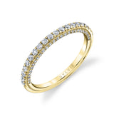 Wedding Band with Diamonds on the Side