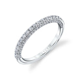 Wedding Band with Diamonds on the Side