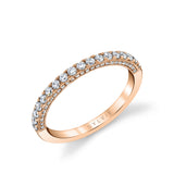 Pave Diamond Wedding Band