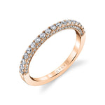 Wedding Band with Diamonds on the Side