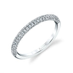 Micro Pave Wedding Band