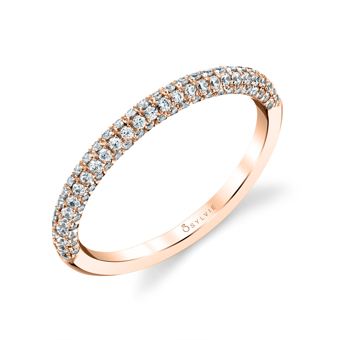 Micro Pave Wedding Band