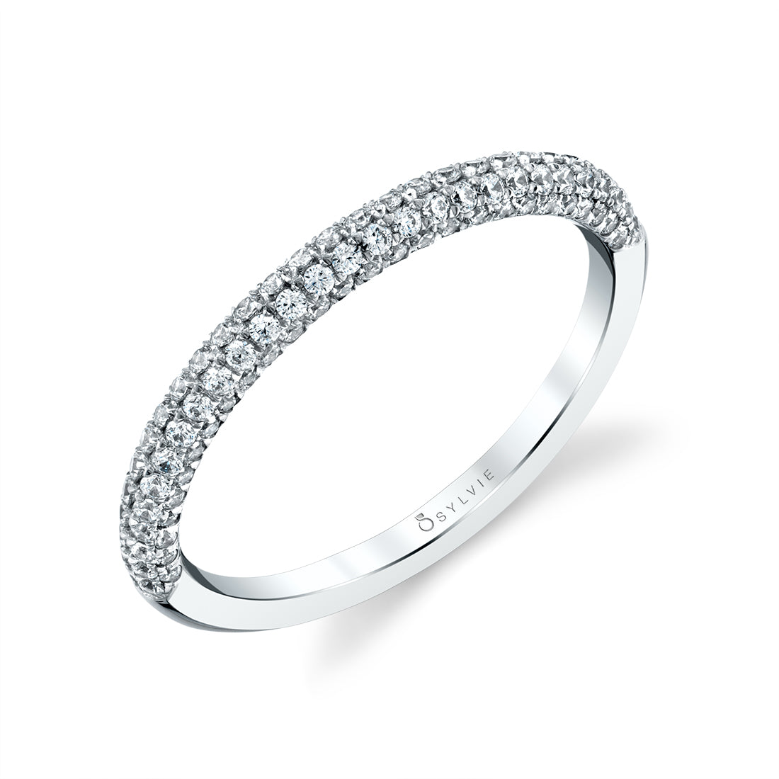 Micro Pave Wedding Band