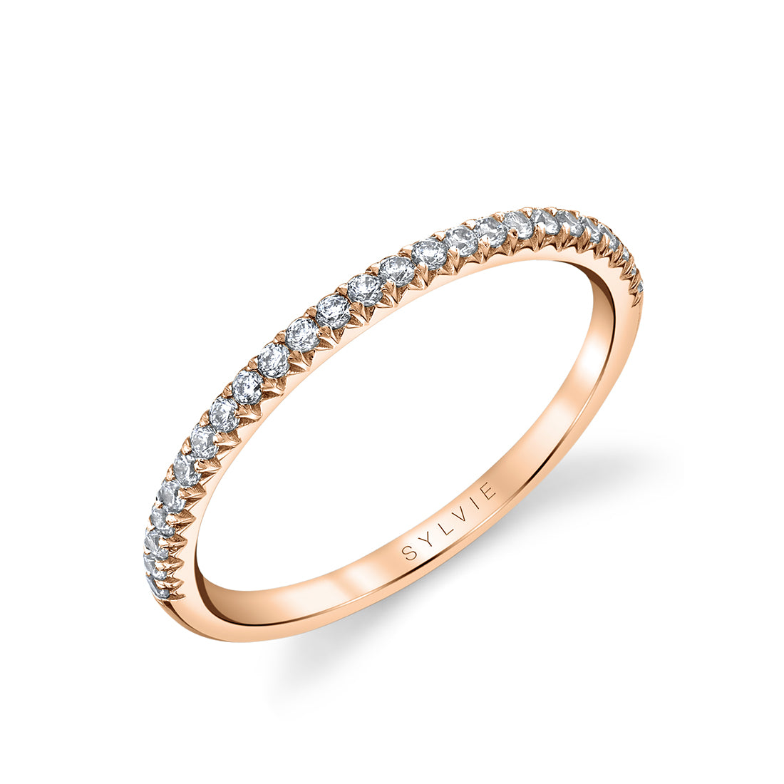 Thin Diamond Wedding Band