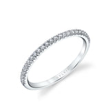 Thin Diamond Wedding Band
