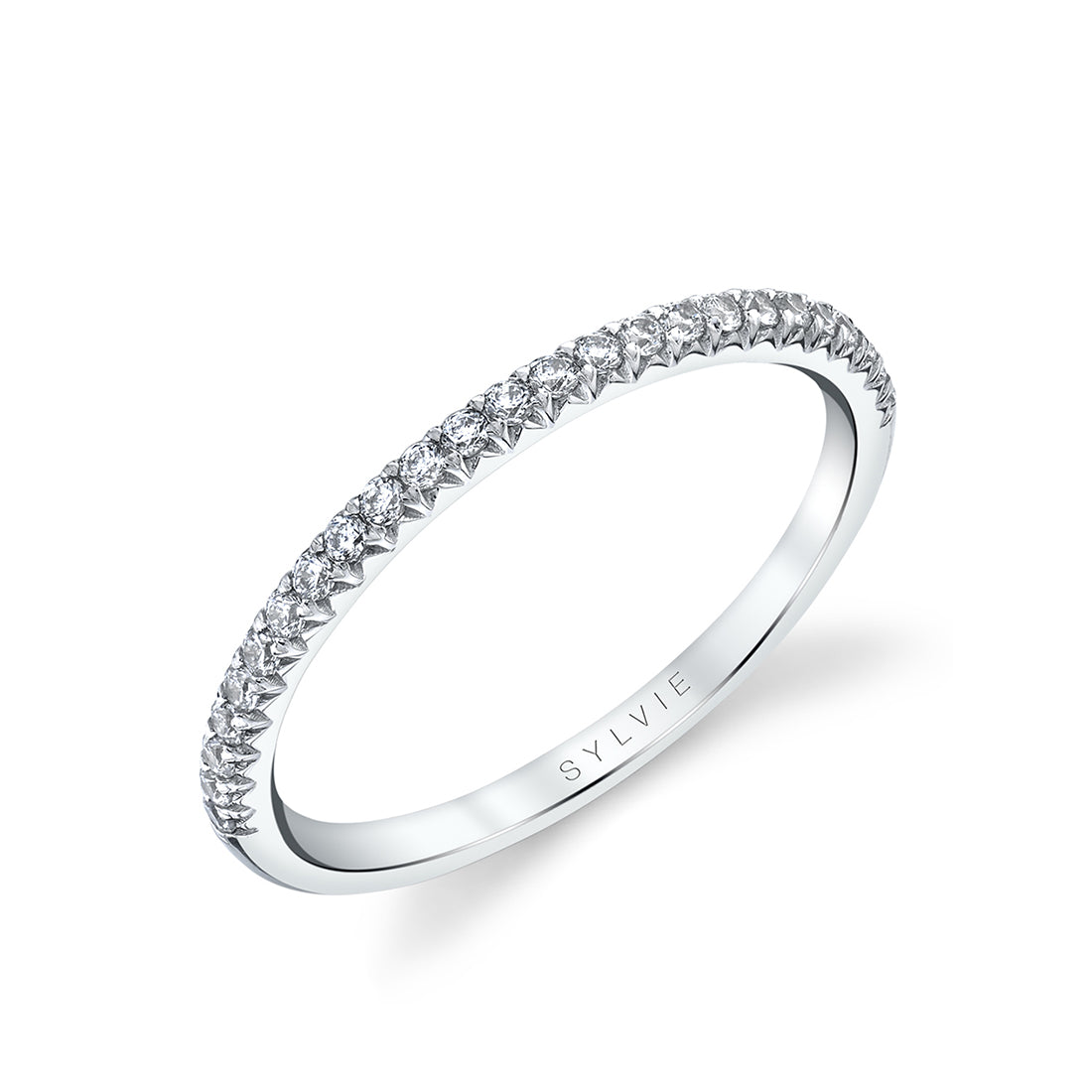 Thin Diamond Wedding Band