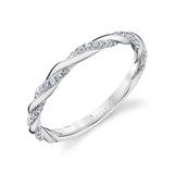 Spiral Diamond Wedding Band - Jolie