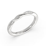 High Polish Spiral Wedding Ring