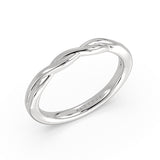 High Polish Spiral Wedding Ring