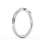 High Polish Spiral Wedding Ring