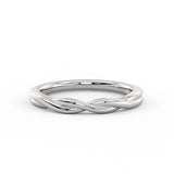 High Polish Spiral Wedding Ring
