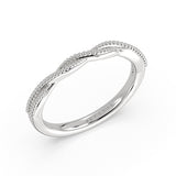 Spiral Milgrain Wedding Ring