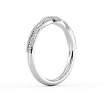 Spiral Milgrain Wedding Ring