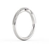 Spiral Milgrain Wedding Ring