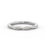 Spiral Milgrain Wedding Ring