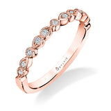 Elena - Unique Stackable Wedding Band