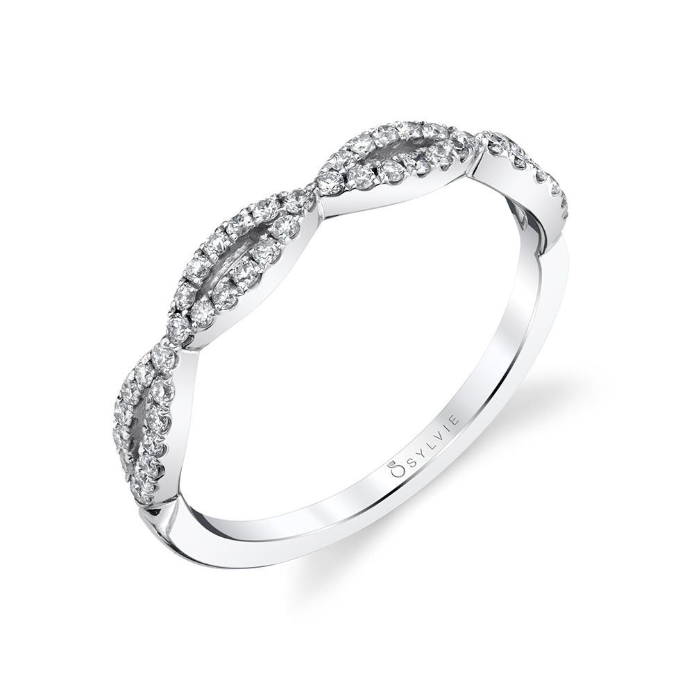 Classic Spiral Stackable Wedding Band