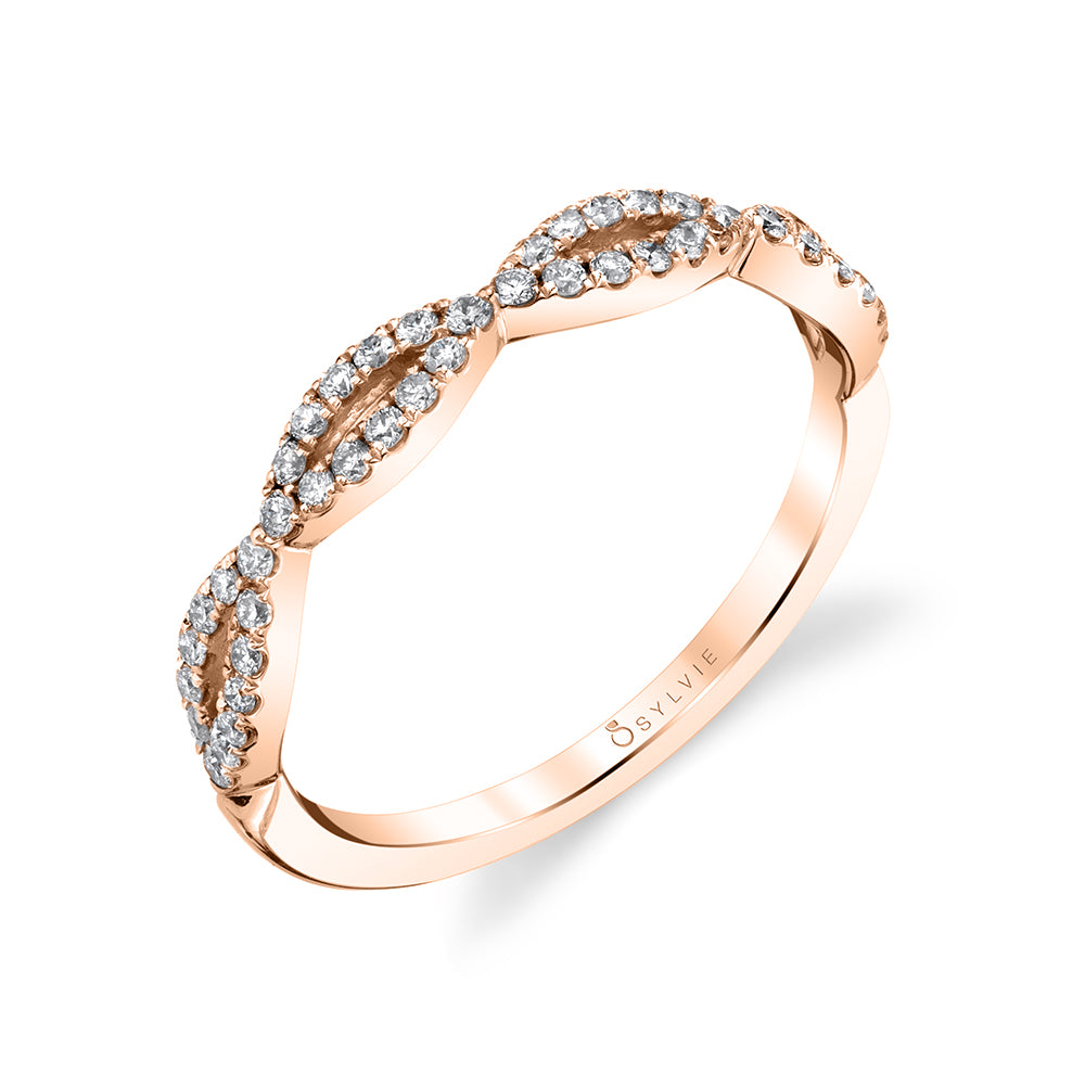 Classic Spiral Stackable Wedding Band