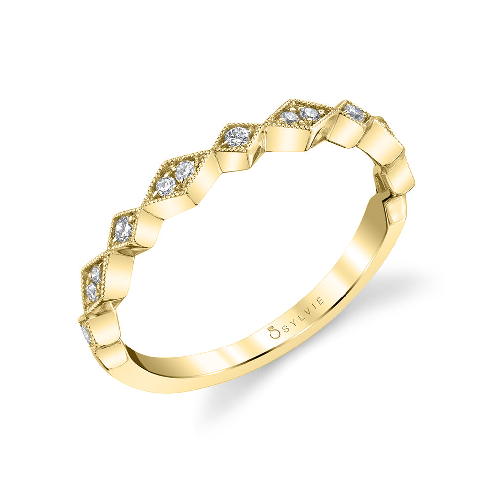 Modern Stackable Wedding Ring - Darcy