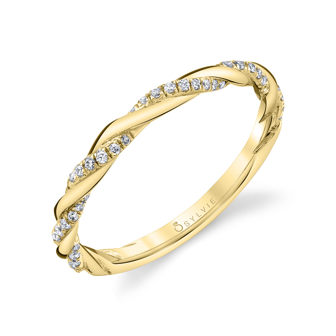 Diamond Spiral Wedding Ring - Carson