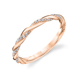 Diamond Spiral Wedding Ring - Carson