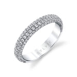 Thick Pave Diamond Wedding Band - Ursula