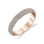 Thick Pave Diamond Wedding Band - Ursula