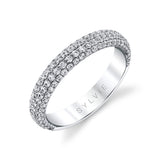 Thick Pave Diamond Wedding Band - Ursula