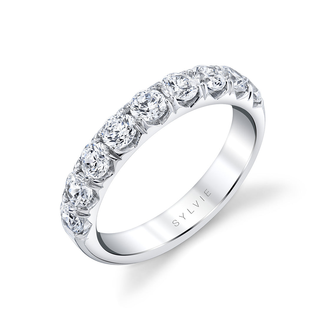 Thick Classic Diamond Wedding Band - Dariana
