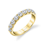 Thick Classic Diamond Wedding Band - Dariana