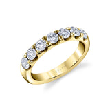 Thick Band Classic Diamond Wedding Ring - Davina