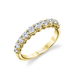 Thick Classic Diamond Wedding Band - Colbie