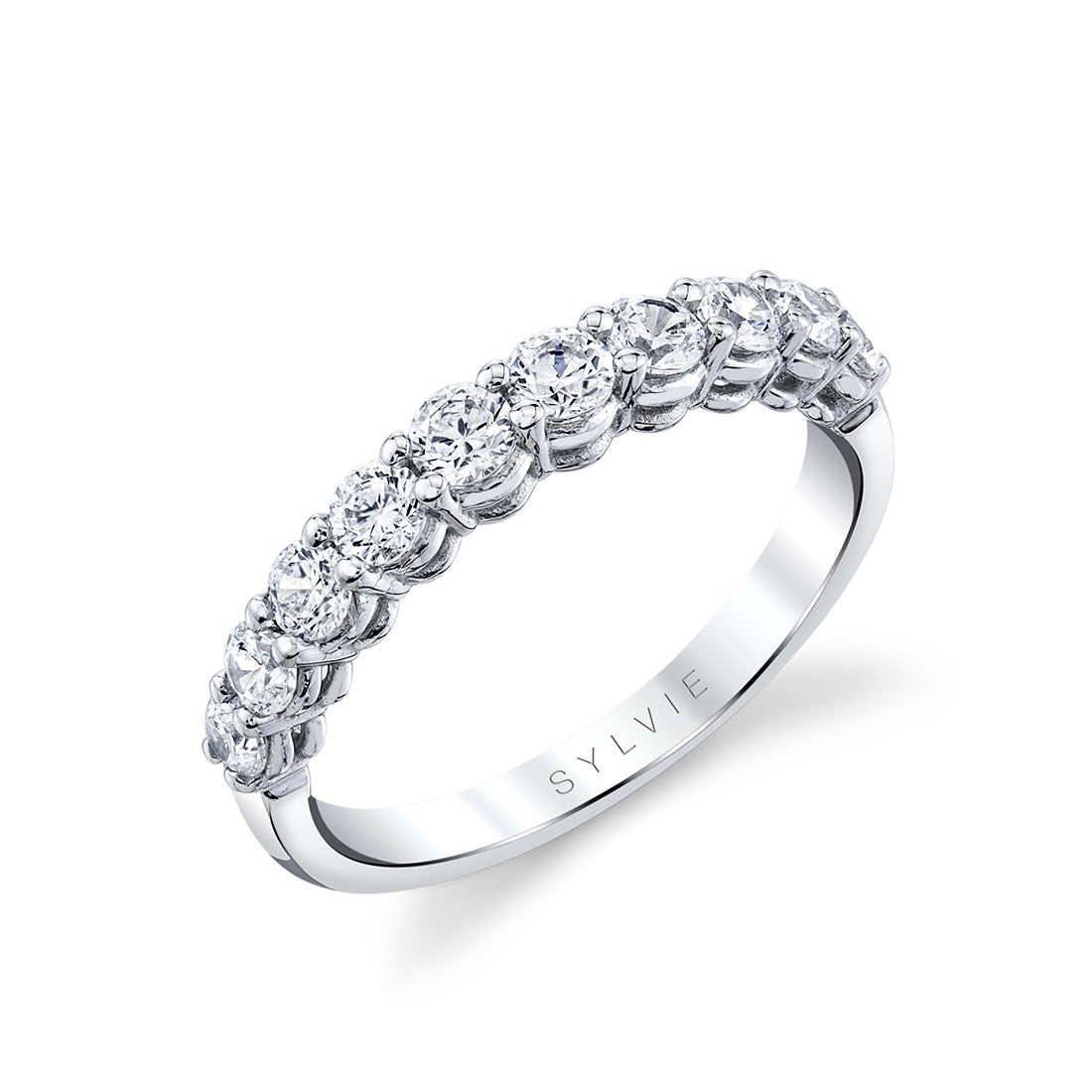 Thick Classic Diamond Wedding Band - Colbie